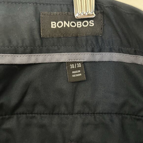 Bonobos Men's Navy Blue Monday Business Casual Wear Pants 38 / 30 Athletic Cut - Picture 3 of 5